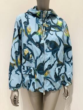 Valentino Sub-Zero Couture Monkey Print Hooded Jacket IT 40